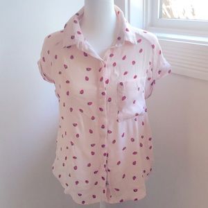 Anthropologie Rails Strawberries 🍓 Blouse